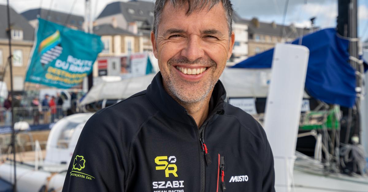 Weöres Szabolcs és Berenice Charrez sikeresen célba értek a Transat Café L'Or vitorlásversenyen, a világ egyik legkeményebb Atlanti-óceánt átszelő viadalán.-fotó:MTI