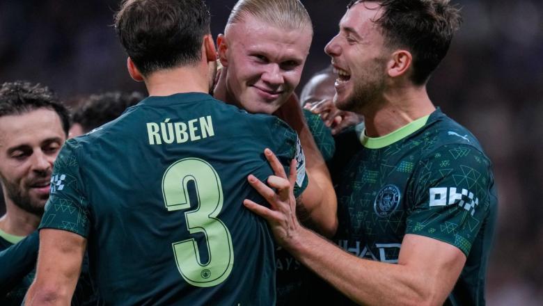 A győztes gólt a karrierje 50. BL-mérkőzésén az 51. alkalommal eredményes Erling Haaland szerezte büntetőből. forrás:MTI